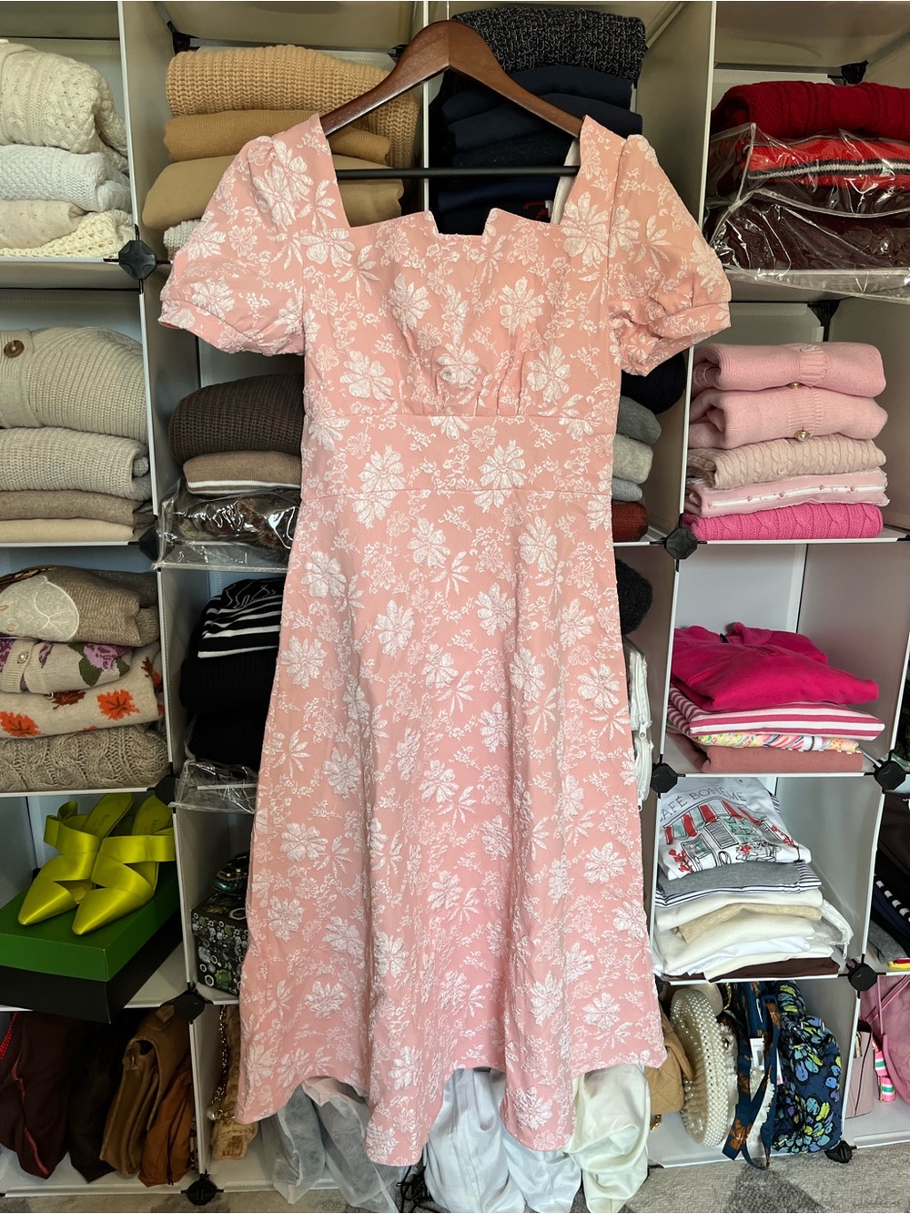 NWOT Jaquard Floral Dress